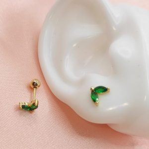 Topito – Piercing hoja verde