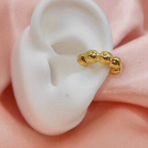 Ear cuff dorado balines