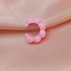 Ear cuff de colores balines rosa