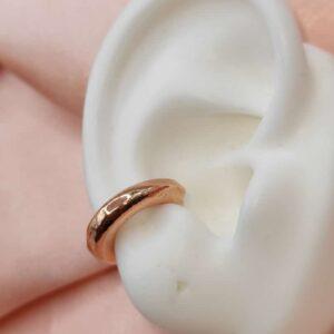 Ear cuff rose gold mediano