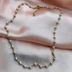 Collar cadena de perlitas