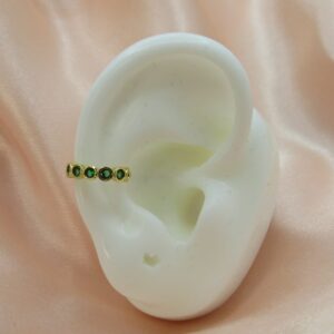 ear cuff  mini color verde