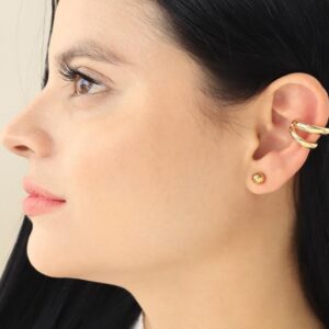 Ear cuff doble dorado