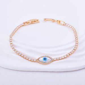 Pulsera tennis ojito turco