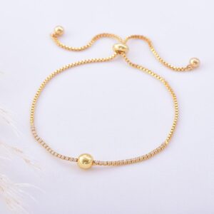 pulsera ajustable balin y tennis