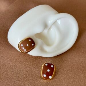 Topos chocolates con puntos blanco