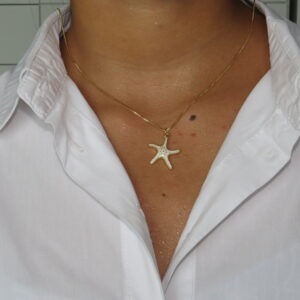 collar de estrella blanca