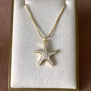 collar de estrella blanca