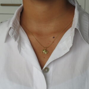 collar de elefante dorado