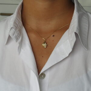 Collar de concha con estrella de brillo