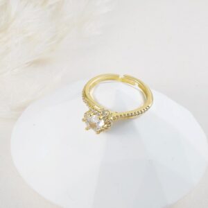Anillo ajustable con piedra