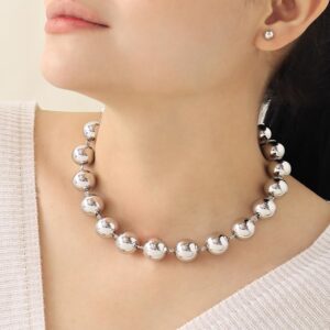 Collar de balines plata 14mm