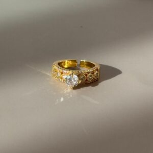 Anillo ajustable con piedras