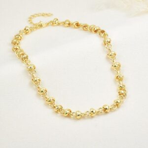 collar cadena de eslabones de nudo