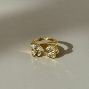 Anillo ajustable 4 gotas de brillo