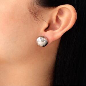 topos redondos plateados 12mm