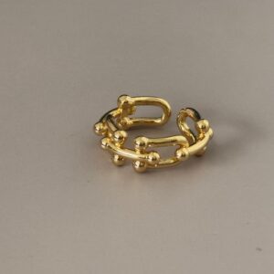 Anillo ajustable tejido