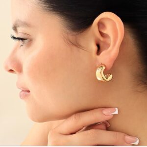 argollas mini lisas doradas