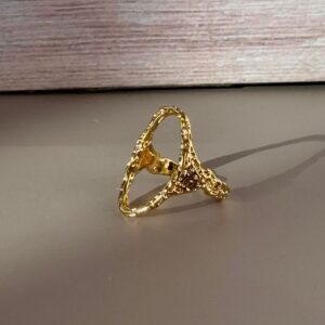 Anillo ajustable maxi ovalado