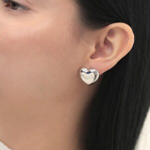 topos de corazon plata