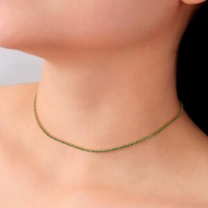 collar largo con dije turquesa