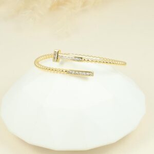 Brazalete glam dorado