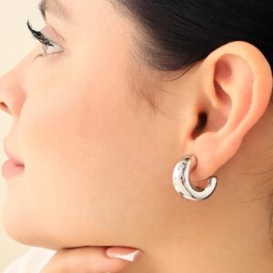 argollas mini lisas plata