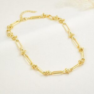 collar cadena de eslabones clip