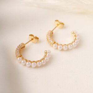 argollas perlas y brillo