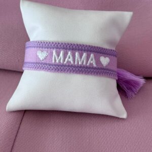 Pulsera ajustable de mamá de color morado