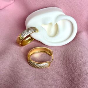 Argolla de brillo y dorado