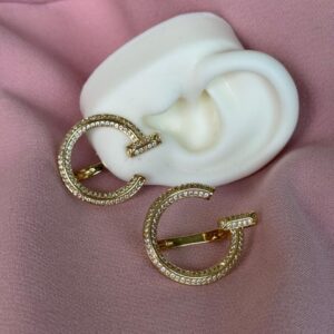 Argollas medianas con brillo