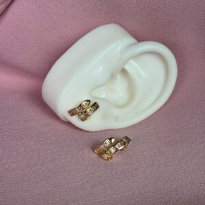 Aretes Topos de clavo con brillo