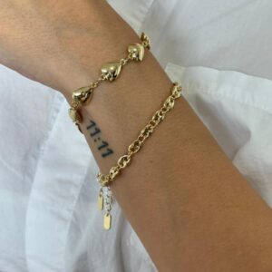 Pulsera de eslabones, dorado